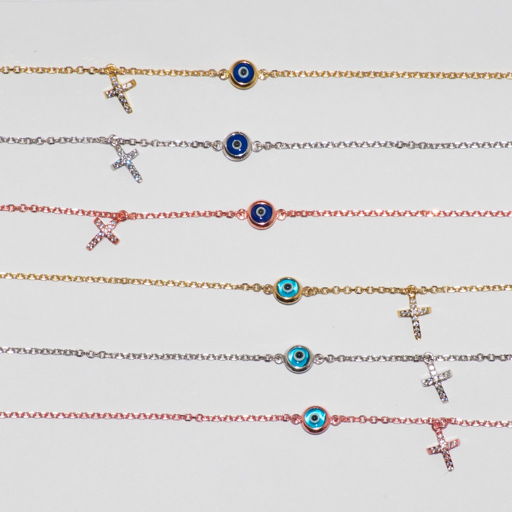 B009 Evil Eye With Cross