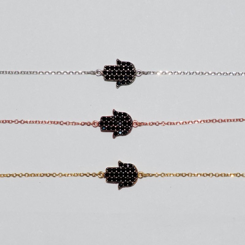 B024 Double Faced Hand Of Fatima Bracelet Size 2