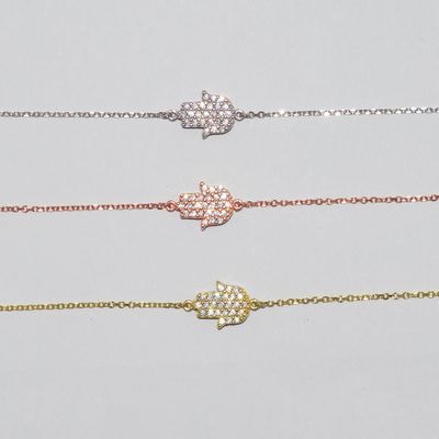 B024 Double Faced Hand Of Fatima Bracelet Size 2