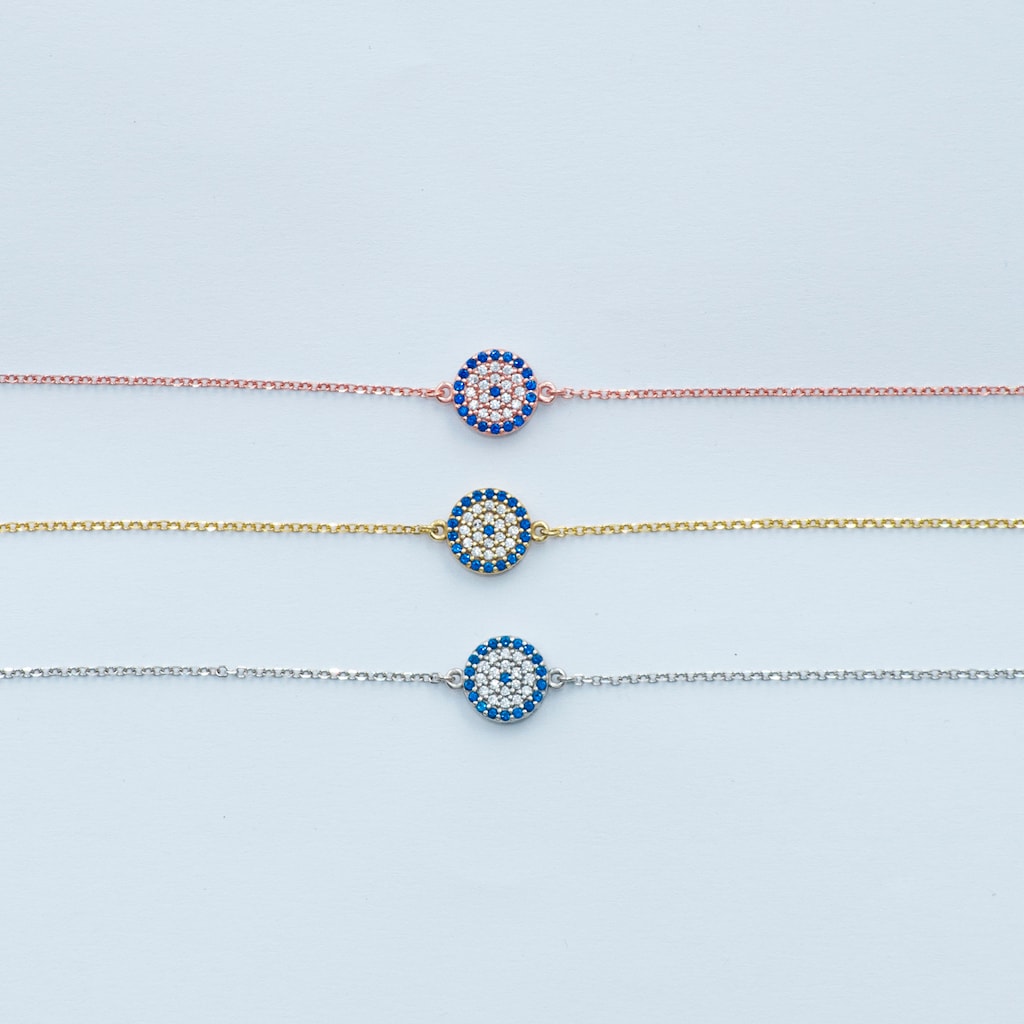 B033 Evil Eye Bracelet Medium Size