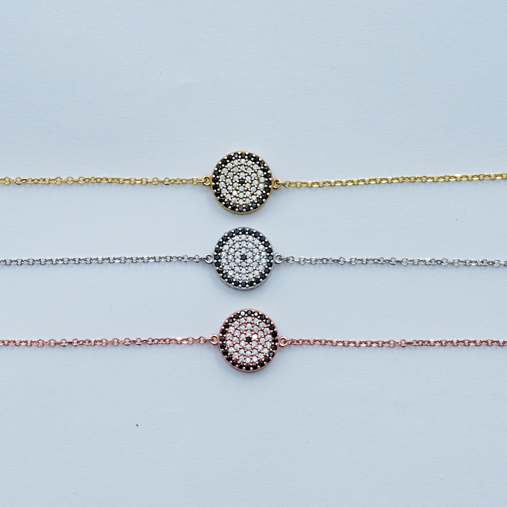B037 Double Faced Evil Eye Bracelet Size 3