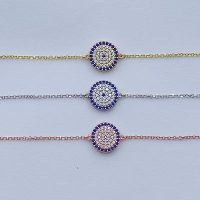B037 Double Faced Evil Eye Bracelet Size 3