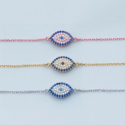 B039 Double Faced Evil Eye Bracelet Size 2