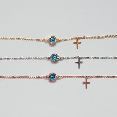 B061 Evil Eye Bracelet Double Faced