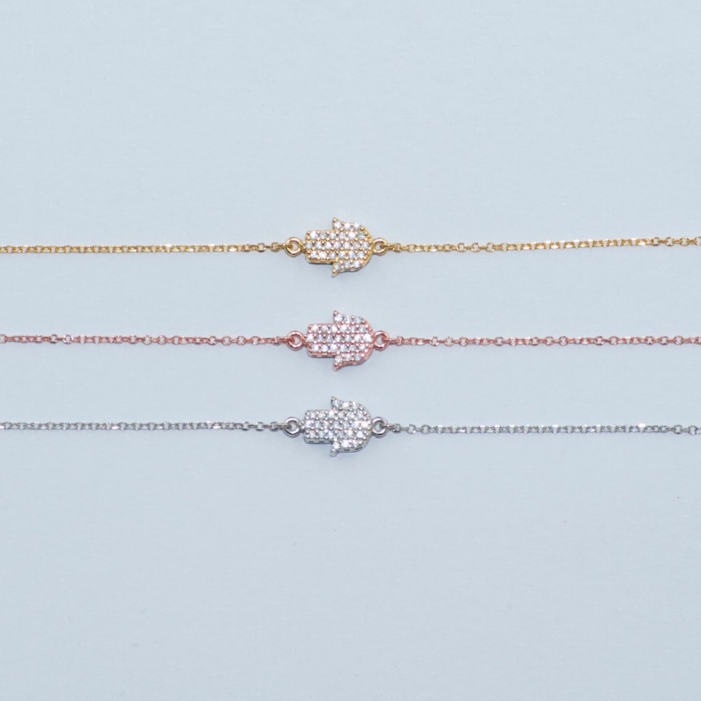 B086 Double Faced Hand Of Fatima Bracelet Size 1