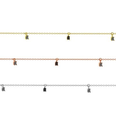 B163 Hanging Stones Bracelet