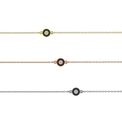 B170 Circle Eye Bracelet With Enamel