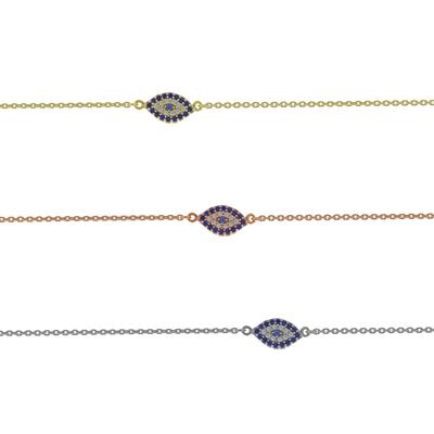 B174 Double Faced Evil Eye Bracelet Size 1