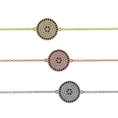 B175 Double Faced Evil Eye Bracelet Size 4