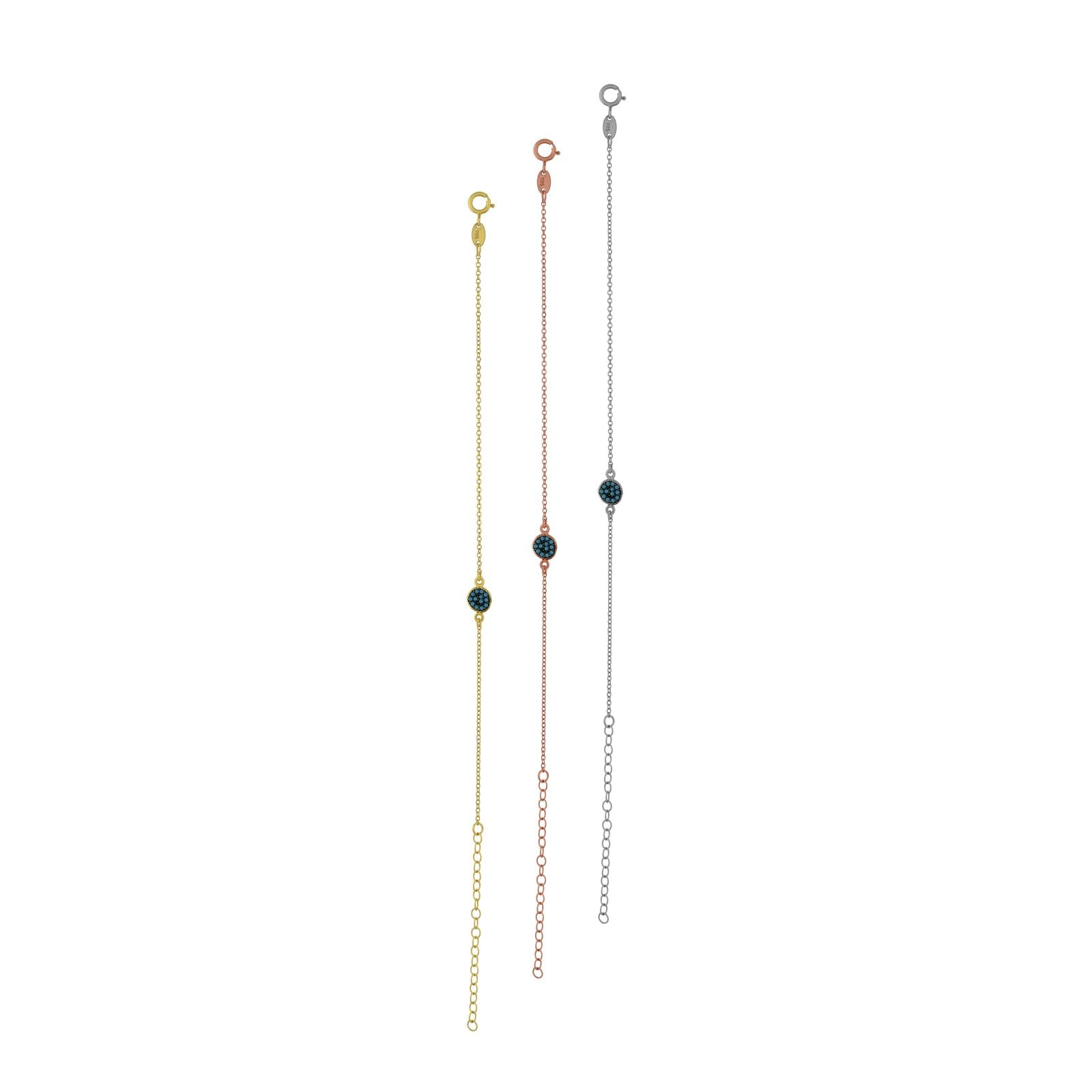 B198 Bracelet With Zirgonian Stones