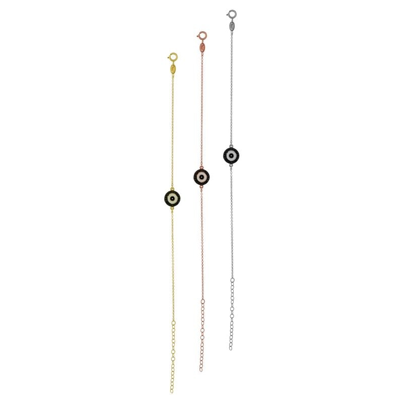 B201 Enamel Bracelet With Zirgonian Stones