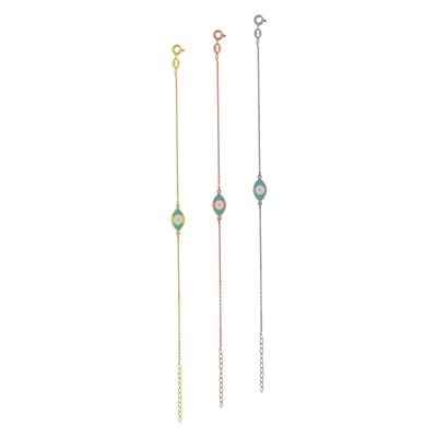 B209 Enamel Eye Bracelet