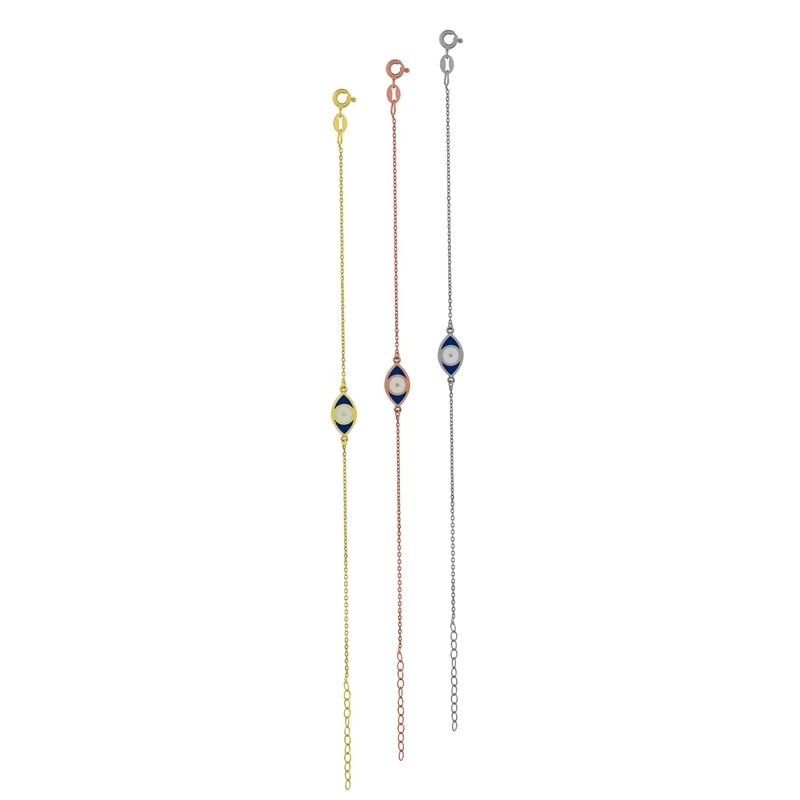 B209 Enamel Eye Bracelet