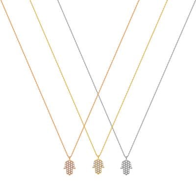 N038 Hand Of Fatima Necklace Small Size