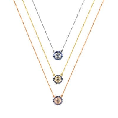 N044 Evil Eye Necklace Medium Size