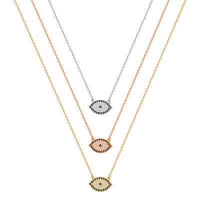 N053 Double Faced Evil Eye Necklace
