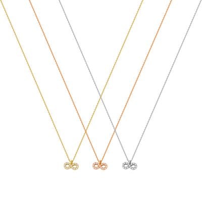 N059 Double Faced Infinity Necklace