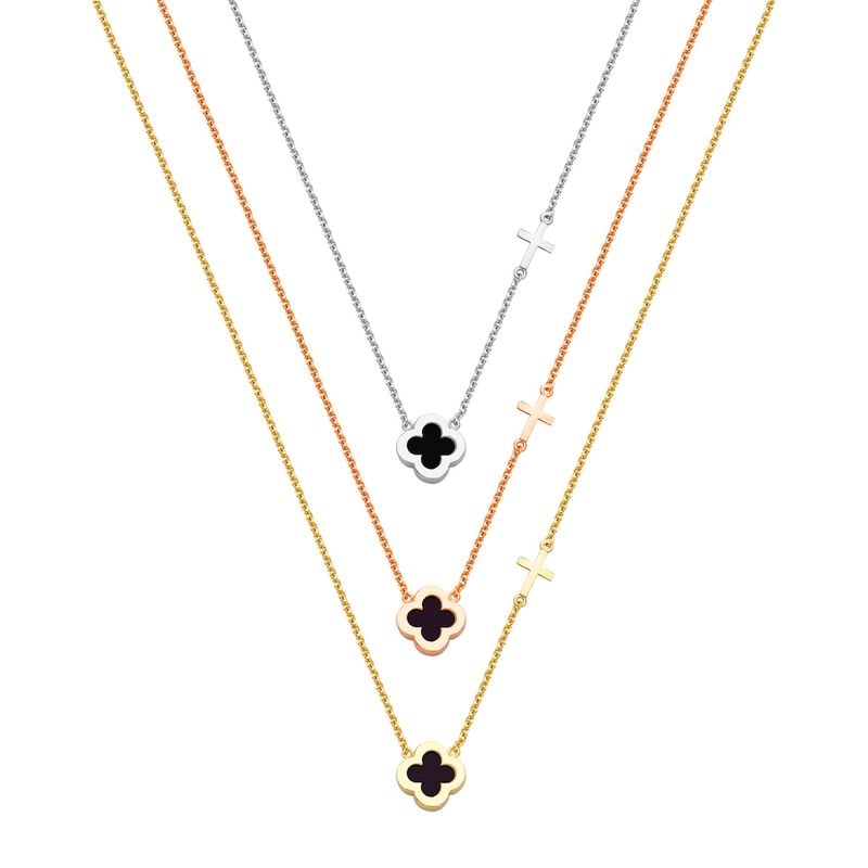N065 Double Faced Design Necklace Big Size