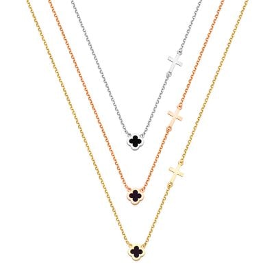 N073 Double Faced Design Necklace Small Size
