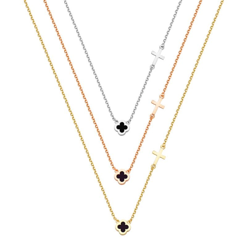 N073 Double Faced Design Necklace Small Size