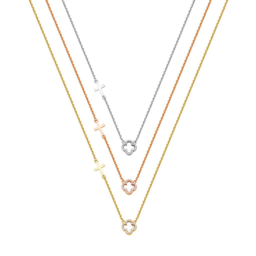 N078 Double Faced Design Necklace Medium Size