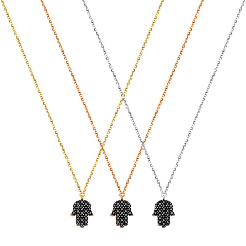 N085 Double Faced Hand Of Fatima Necklace