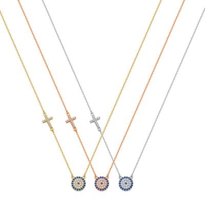 N089 Double Faced Evil Eye Necklace