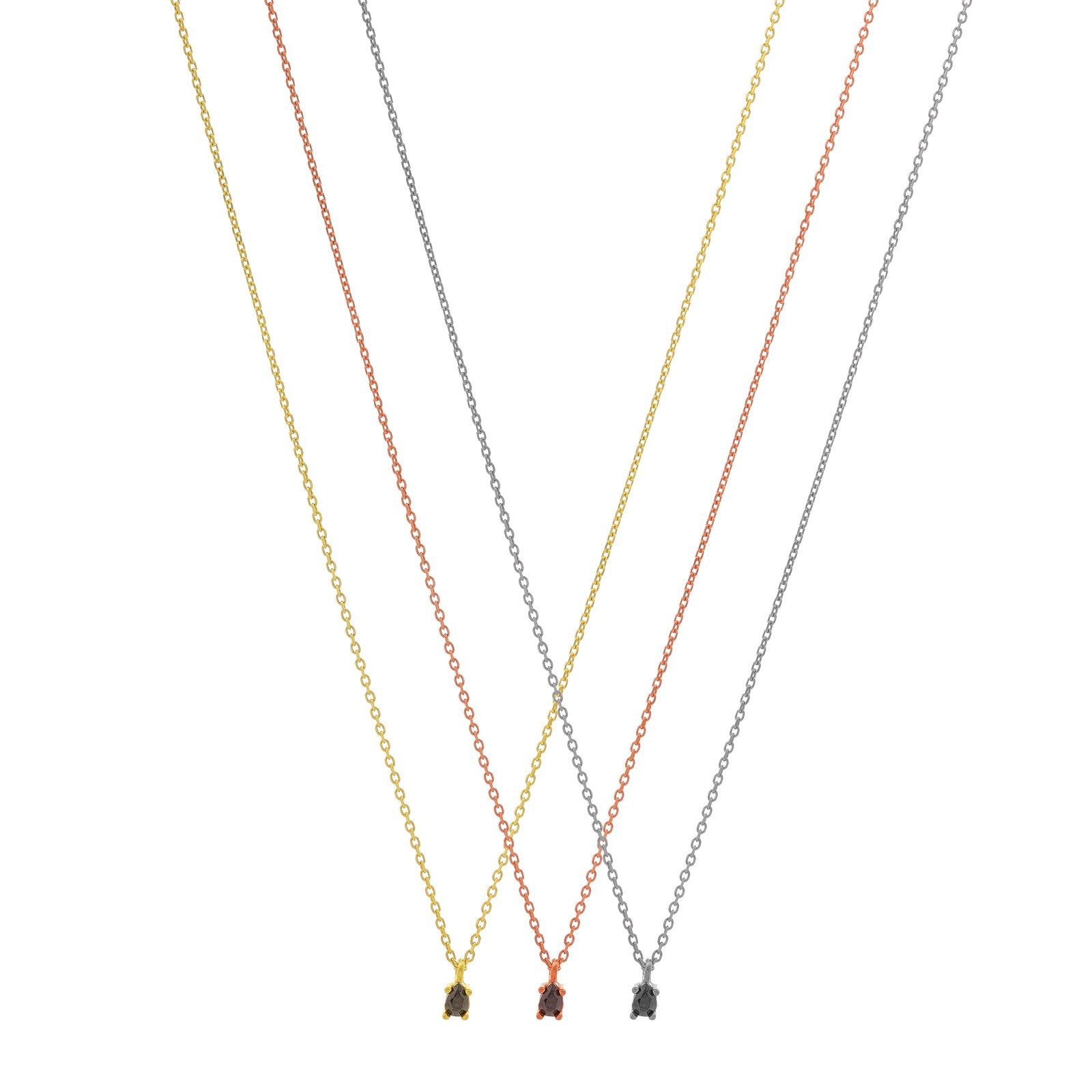 N144 Necklace With One Zirgonian Stone