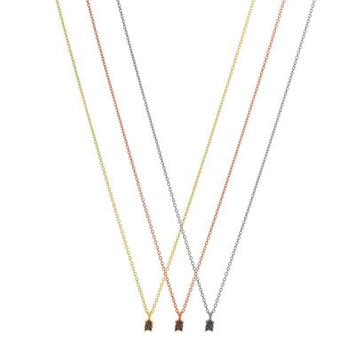 N144 Necklace With One Zirgonian Stone