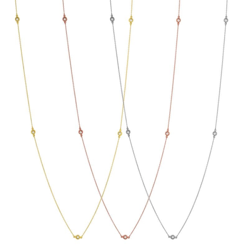 N221 Necklace With Zirgonian Stones