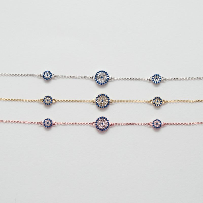 B067 Evil Eye Bracelet Double Faced