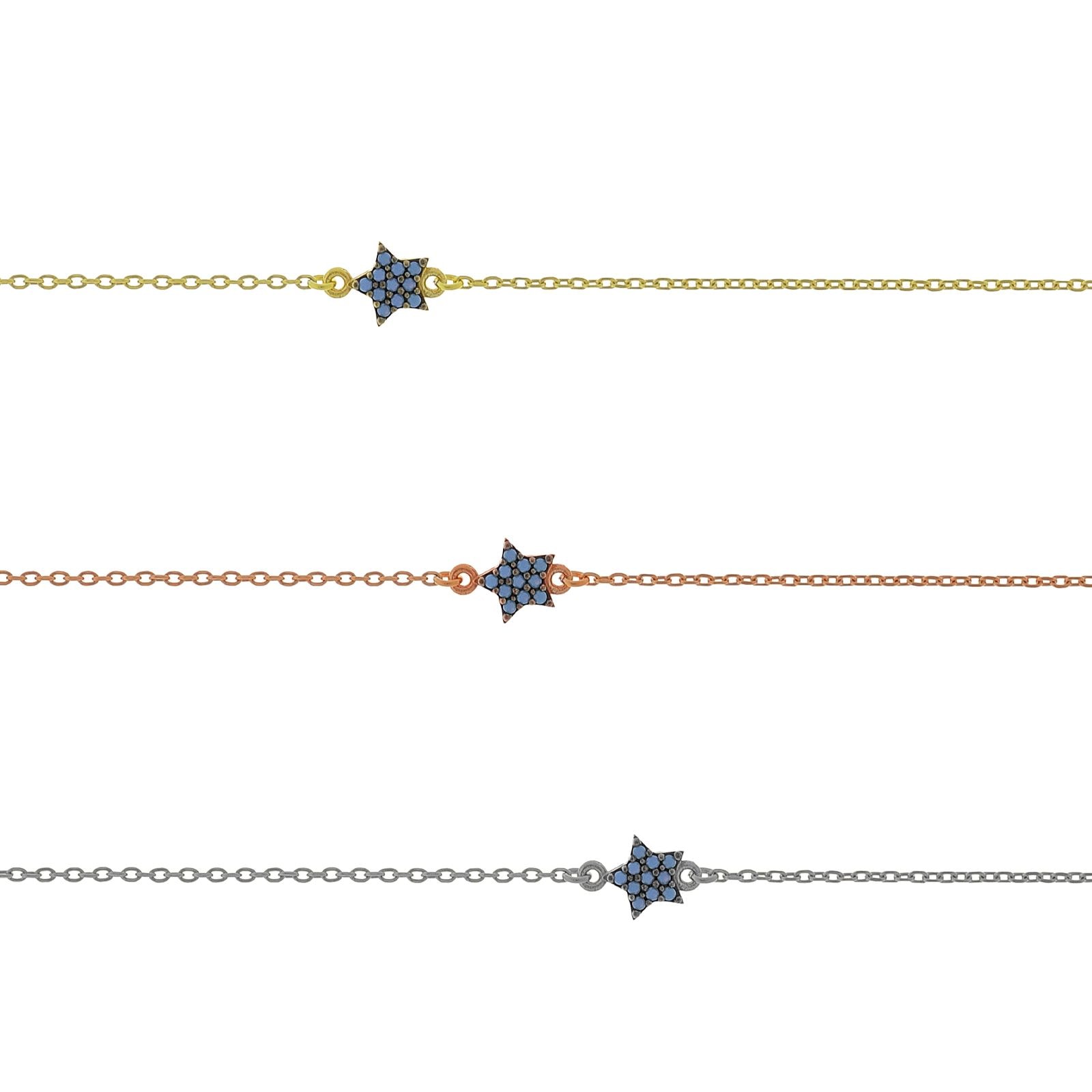 B151 Star Bracelet With Stones