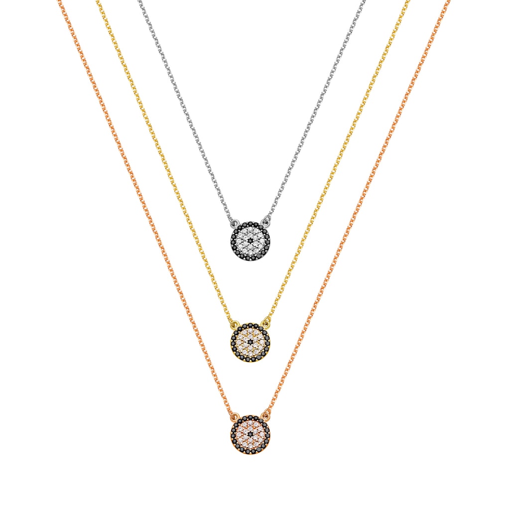 N044 Evil Eye Necklace Medium Size