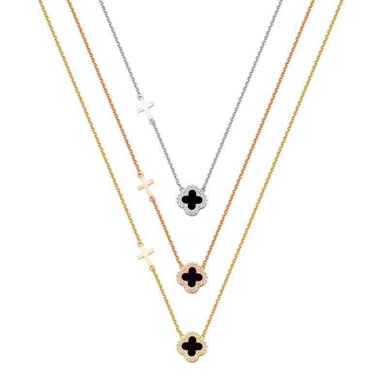 N065 Double Faced Design Necklace Big Size
