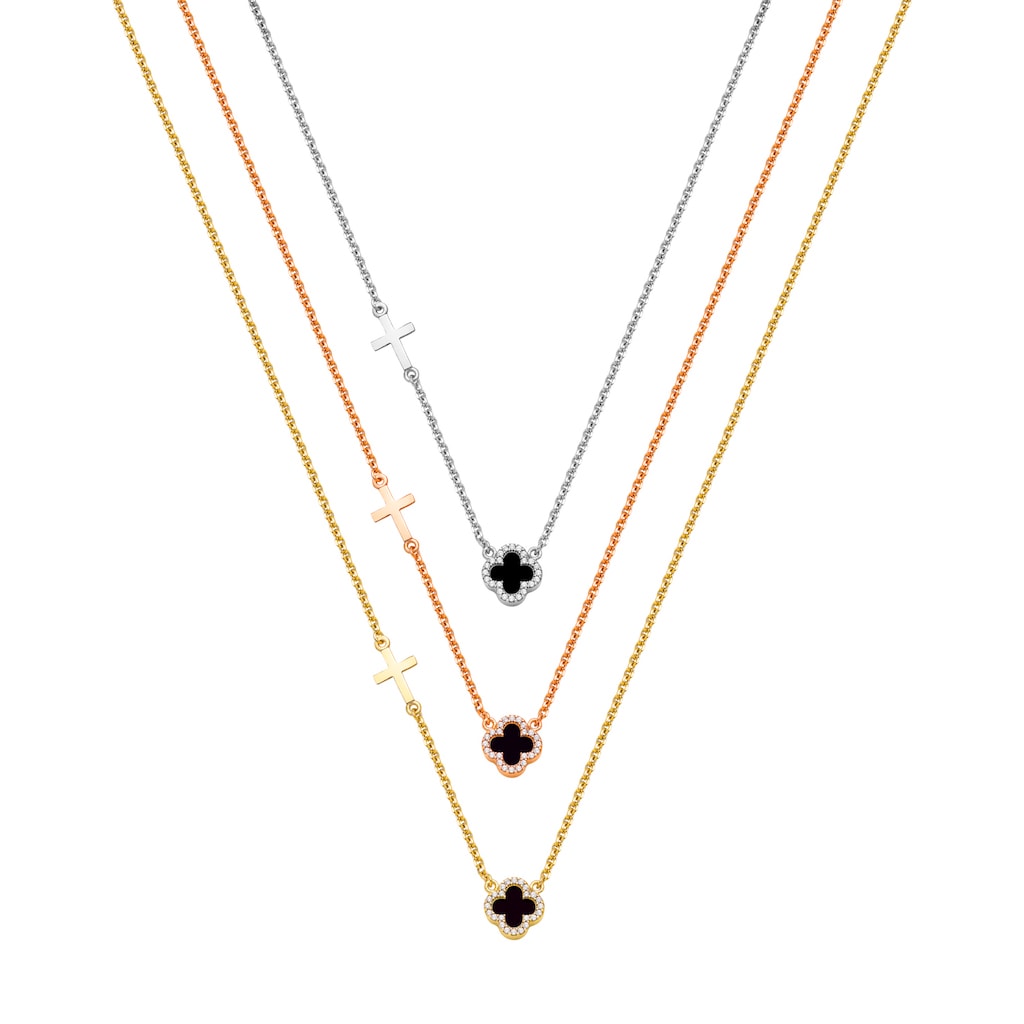 N066 Double Faced Design Necklace Medium Size