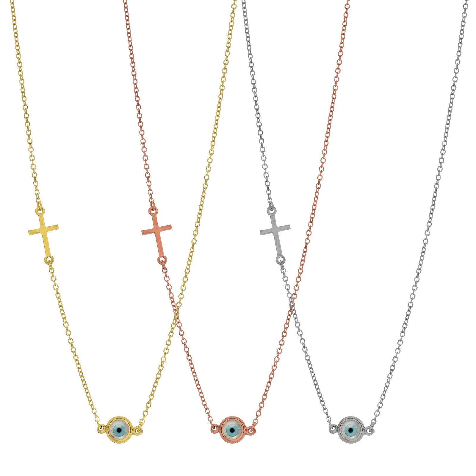 N203 Mother Of Pearl Eye With Cross