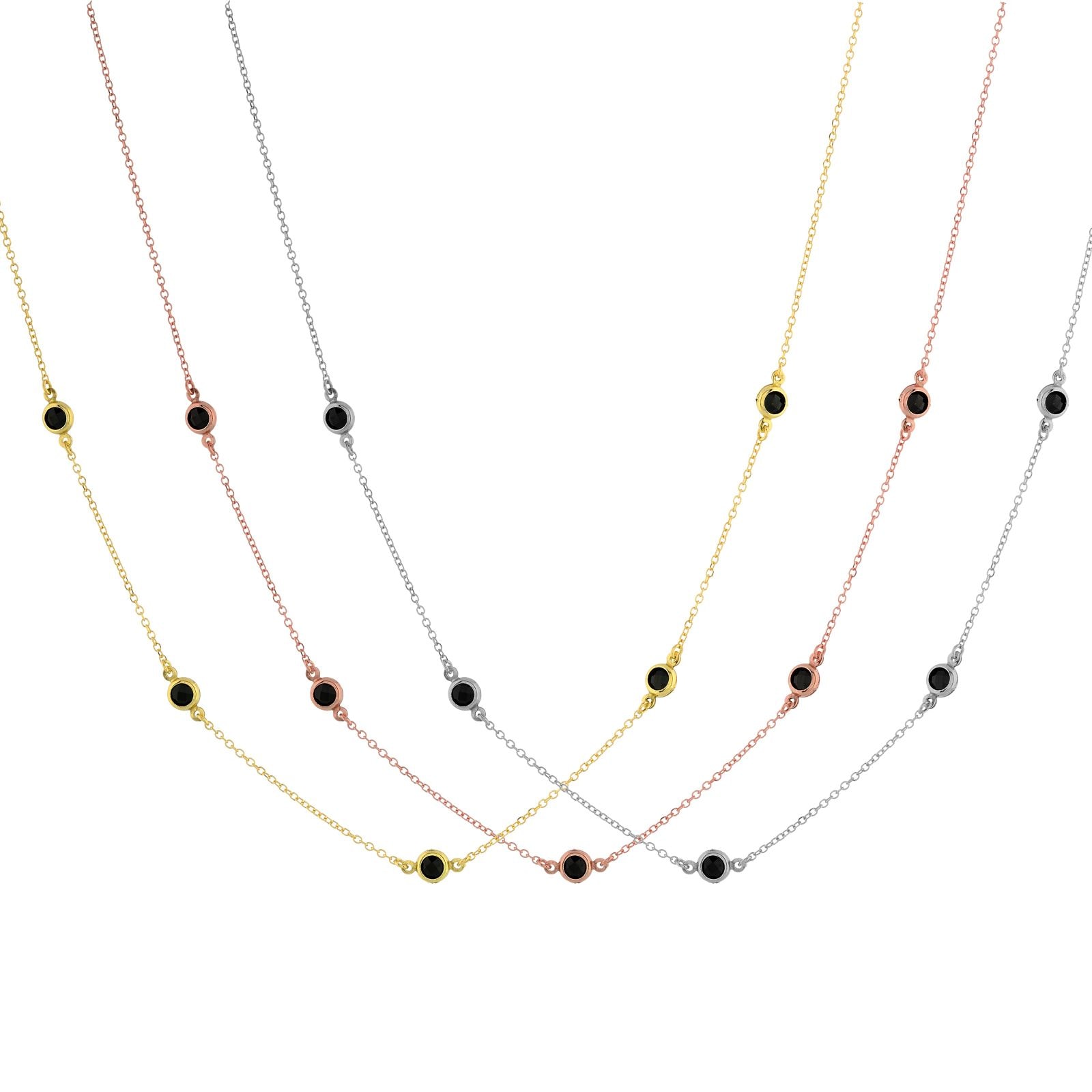 N213 Necklace With Zirgonian Stones